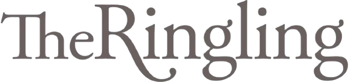 The Ringling logo, gray script wordmark.